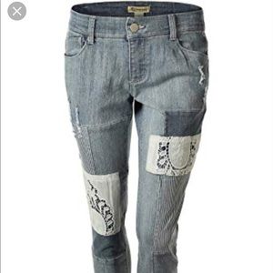 Nordstrom Democracy patch jeans size 8-10
